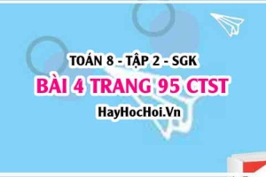 Bài 4 trang 95 Toán 8 Tập 2 Chân trời sáng tạo